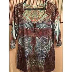 One World M, Multicolor, Lace Embellishment